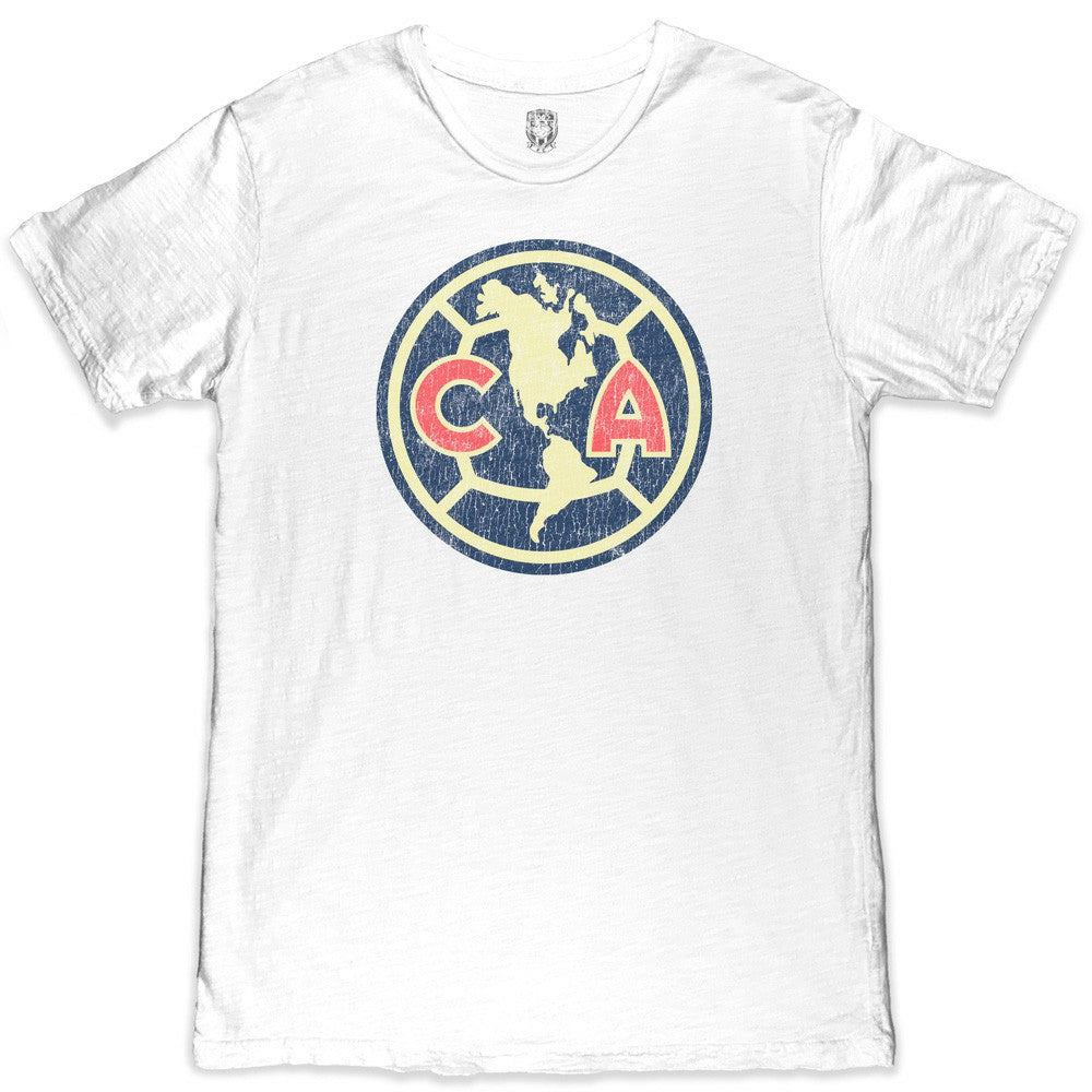 Club America 1863FC Color Crest Slub T-Shirts - White
