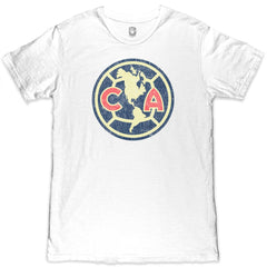 Club America 1863FC Color Crest Slub T-Shirts - White