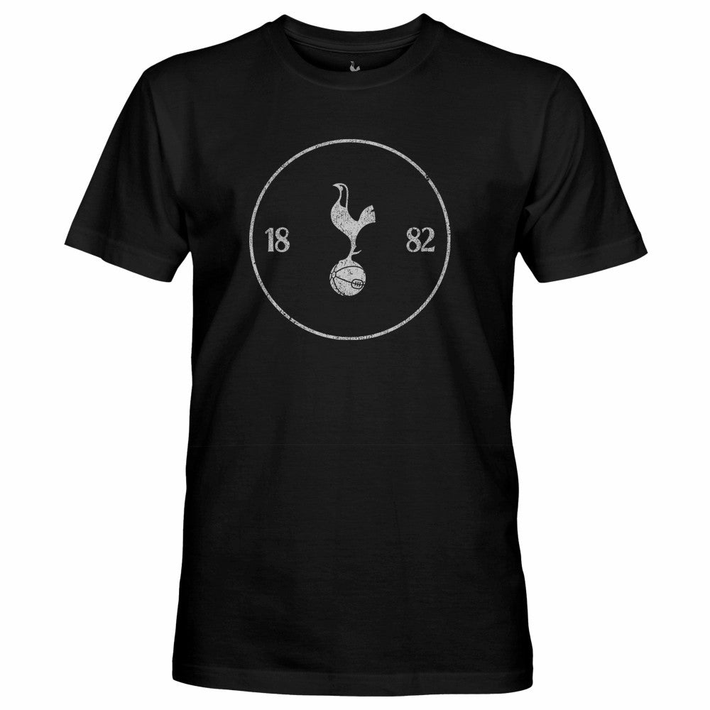 Tottenham Hotspur 1863FC Mono Crest Slub T-Shirts - Black