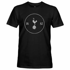 Tottenham Hotspur 1863FC Mono Crest Slub T-Shirts - Black