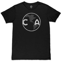 Club America 1863FC Mono Crest Slub T-Shirts - Black