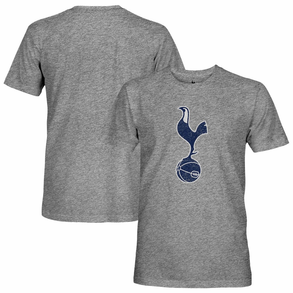 Tottenham Hotspur 1863FC Color Crest Twisted Tri-Blend Slub T-Shirts - Heather Gray