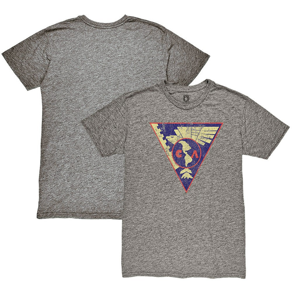 Club America 1863FC Retro Crest Twisted Tri-Blend Slub T-Shirts - Heather Gray