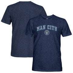 Manchester City 1863FC Wordmark Twisted Tri-Blend Slub T-Shirts - Heather Navy
