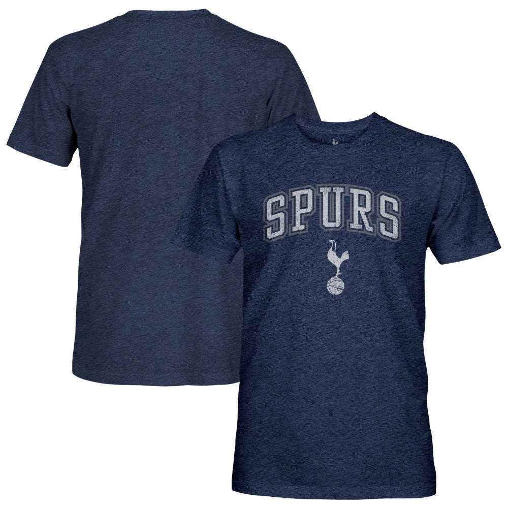 Tottenham Hotspur 1863FC Wordmark Twisted Tri-Blend Slub T-Shirts - Heather Navy