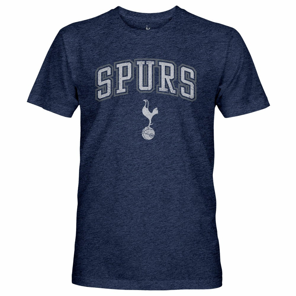 Tottenham Hotspur 1863FC Wordmark Twisted Tri-Blend Slub T-Shirts - Heather Navy