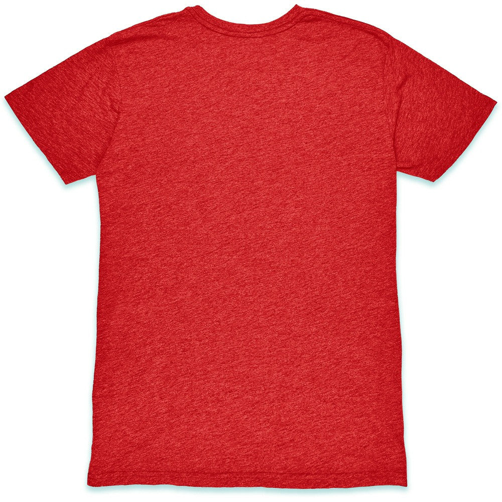Barcelona 1863FC Mono Crest Twisted Tri-Blend Slub T-Shirts - Red