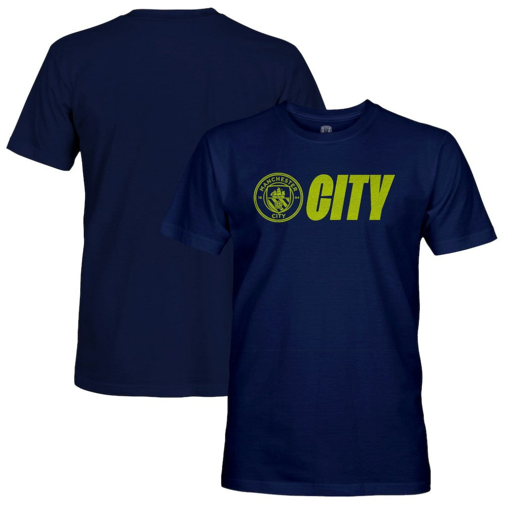 Manchester City 1863FC Lockup Slub T-Shirts - Navy