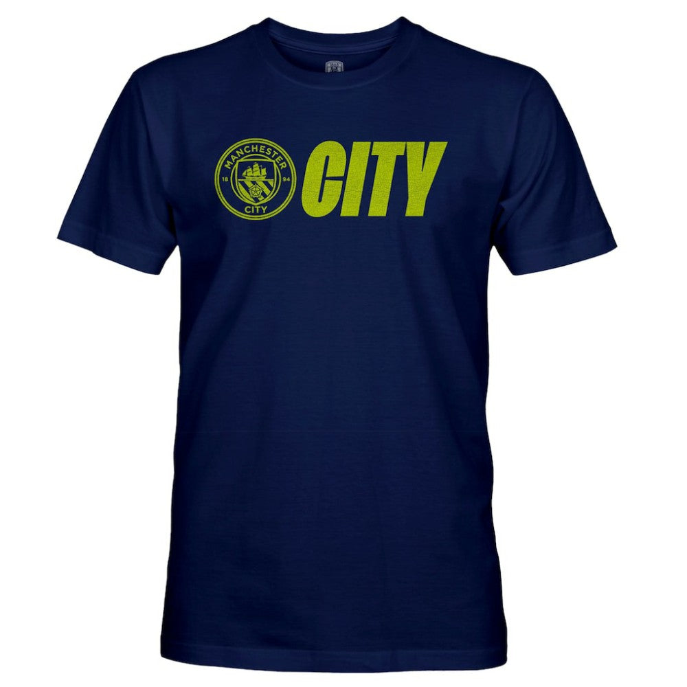 Manchester City 1863FC Lockup Slub T-Shirts - Navy