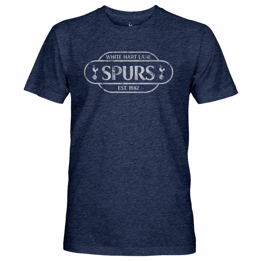 Tottenham Hotspur 1863FC Landmark Twisted Tri-Blend Slub T-Shirts - Heather Navy