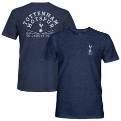 Tottenham Hotspur 1863FC Front Back Date Twisted Tri-Blend T-Shirts - Heather Navy