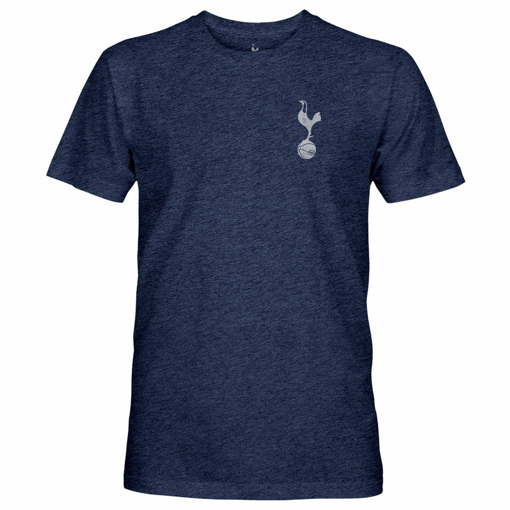 Tottenham Hotspur 1863FC Front Back Text Twisted Tri-Blend Slub T-Shirts - Heather Navy