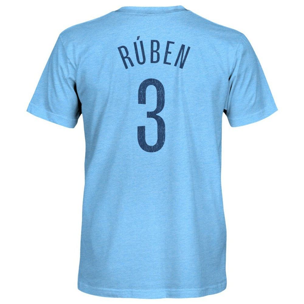 Rúben Dias Manchester City 1863FC Player Name & Number Twisted Tri-Blend Slub T-Shirts - Sky Blue