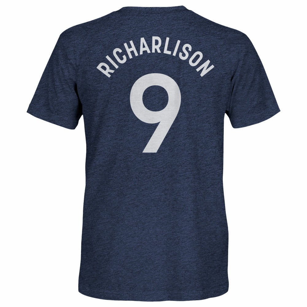 Richarlison Tottenham Hotspur 1863FC Player Name & Number Twisted Tri-Blend Slub T-Shirts - Heather Navy