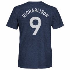 Richarlison Tottenham Hotspur 1863FC Player Name & Number Twisted Tri-Blend Slub T-Shirts - Heather Navy