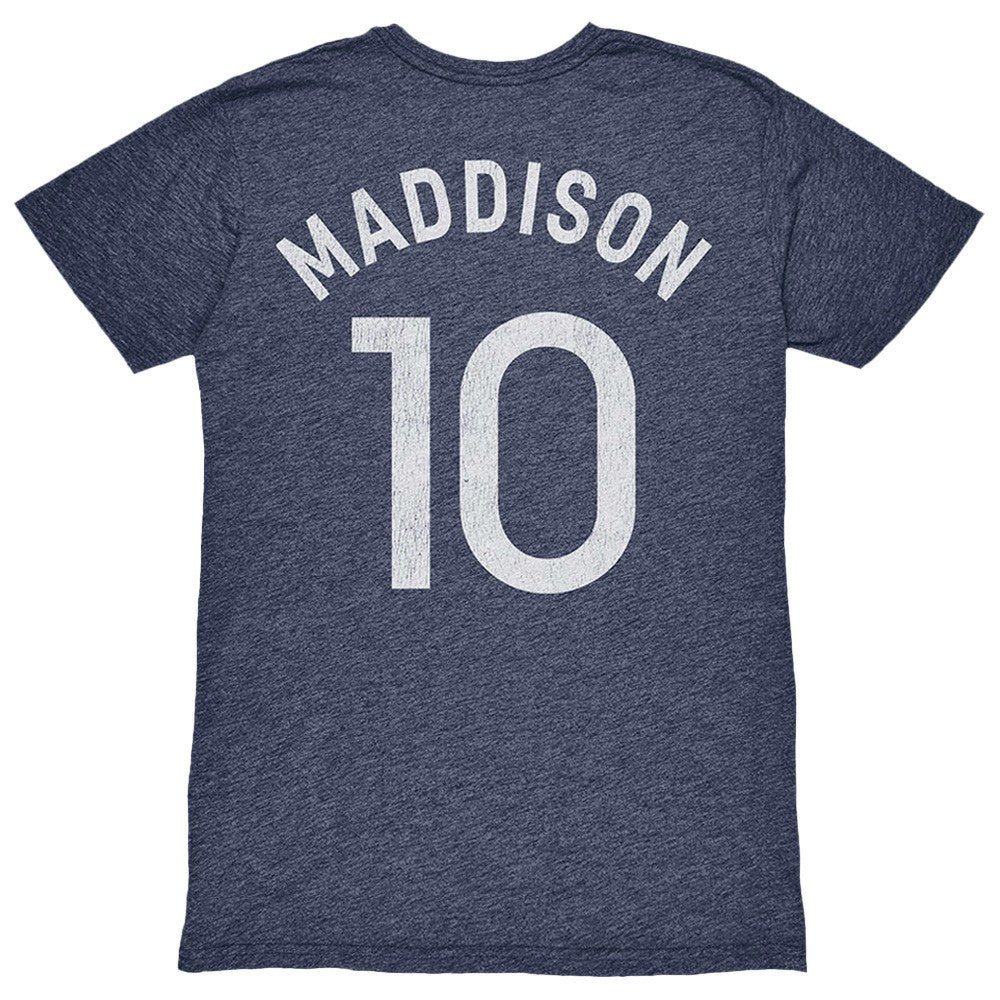 James Maddison Tottenham Hotspur 1863FC Player Name & Number Twisted Tri-Blend Slub T-Shirts - Heather Navy