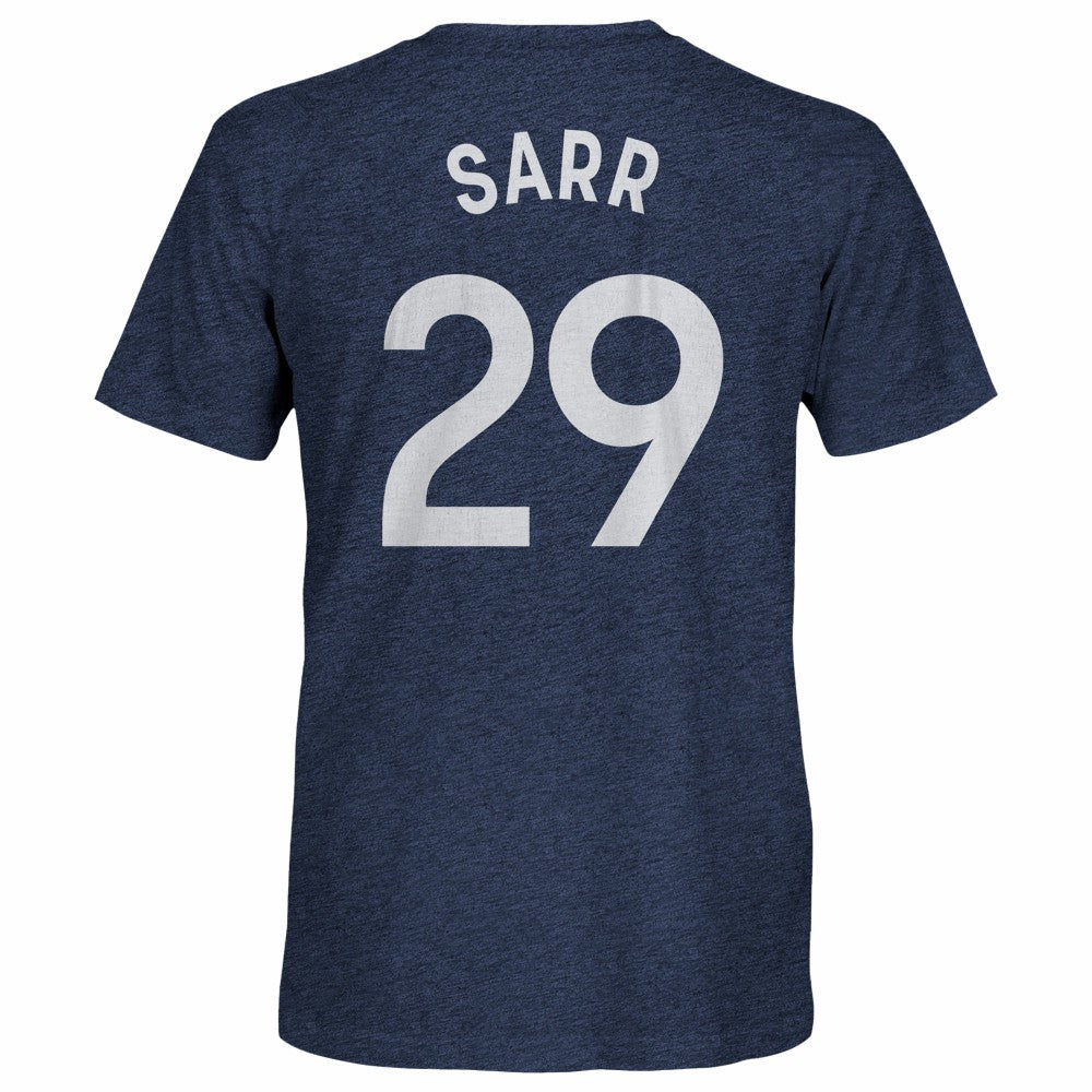 Pape Matar Sarr Tottenham Hotspur 1863FC Player Name & Number Twisted Tri-Blend Slub T-Shirts - Heather Navy