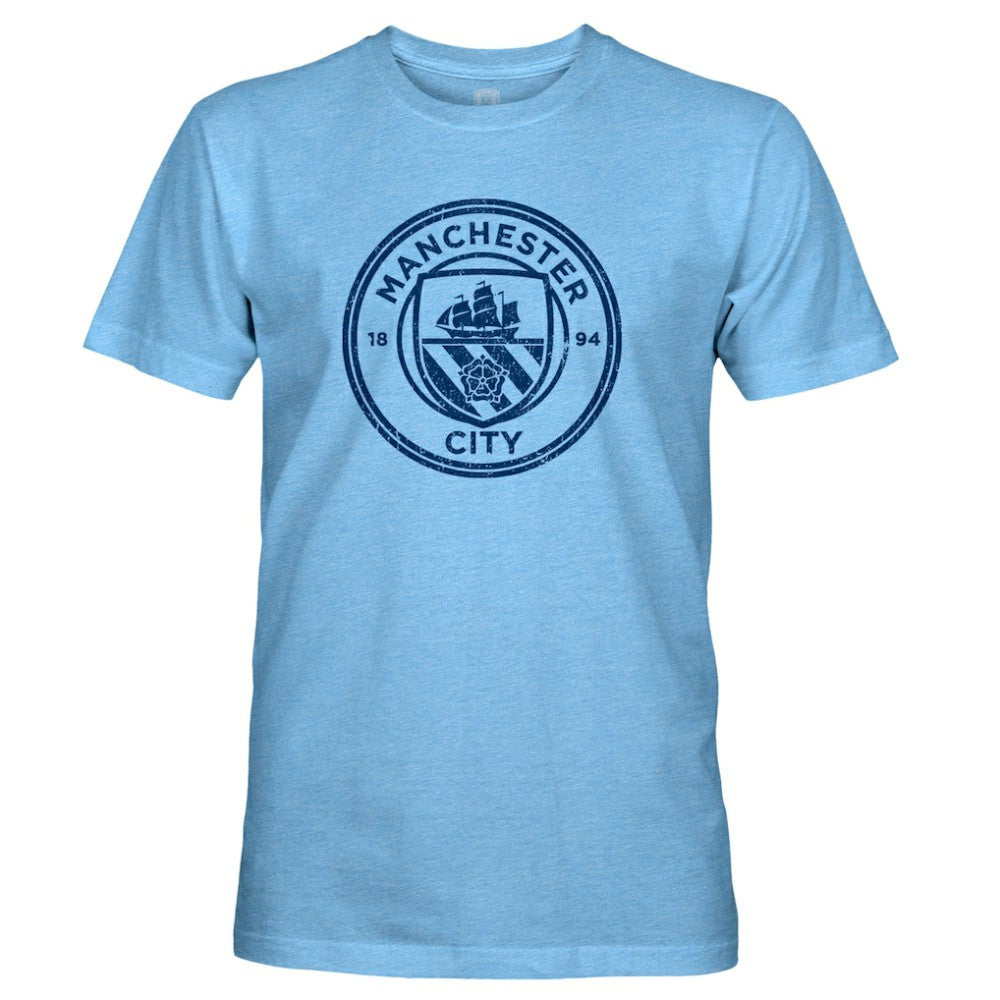 Jeremy Doku Manchester City 1863FC Player Name & Number Twisted Tri-Blend Slub T-Shirts - Sky Blue