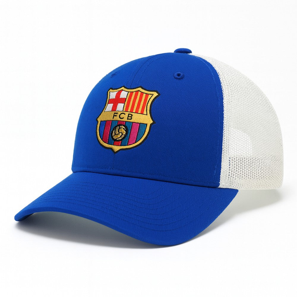 Barcelona 1863FC Washed Trucker Adjustable Hat - Royal