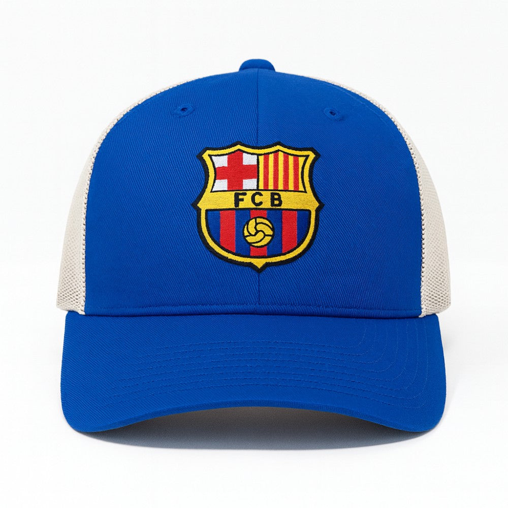 Barcelona 1863FC Washed Trucker Adjustable Hat - Royal