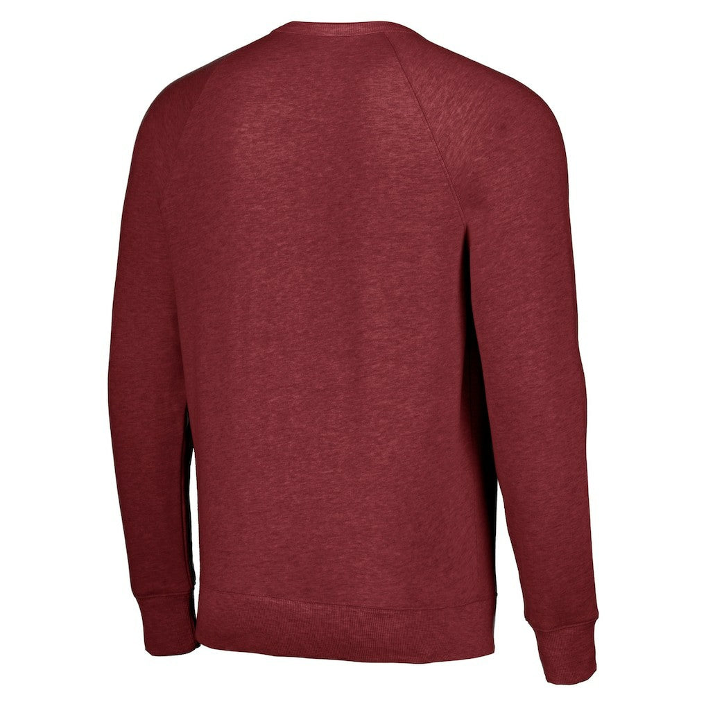 NBA - Denver Nuggets Homage Unisex Holiday Tri-Blend Raglan Pullover Sweatshirt - Red