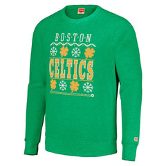 NBA - Boston Celtics Homage Unisex Holiday Raglan Pullover Sweatshirt - Kelly Green