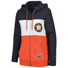 Houston Astros New Era Women's Color Block Full-Zip Hoodie Jacket for sale