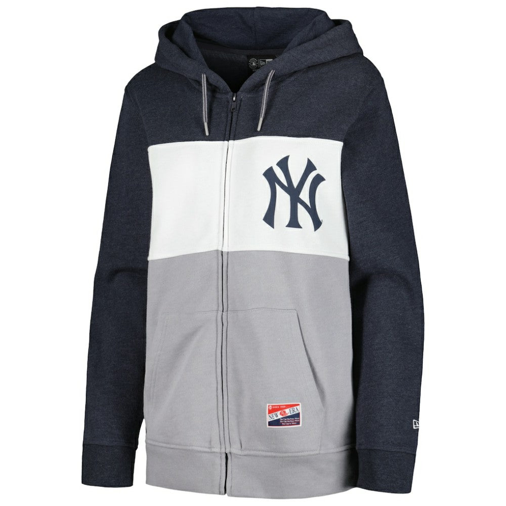 New York Yankees New Era Women's Color Block Full-Zip Hoodie Jacket Near Me