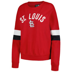 St. Louis Cardinals New Era Women's Game Day Crew Pullover Sweatshirt Lifestyle