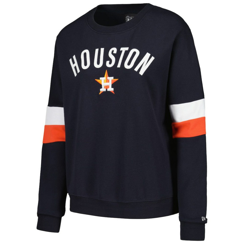 Houston Astros New Era Women's Game Day Crew Pullover Sweatshirt On Sale