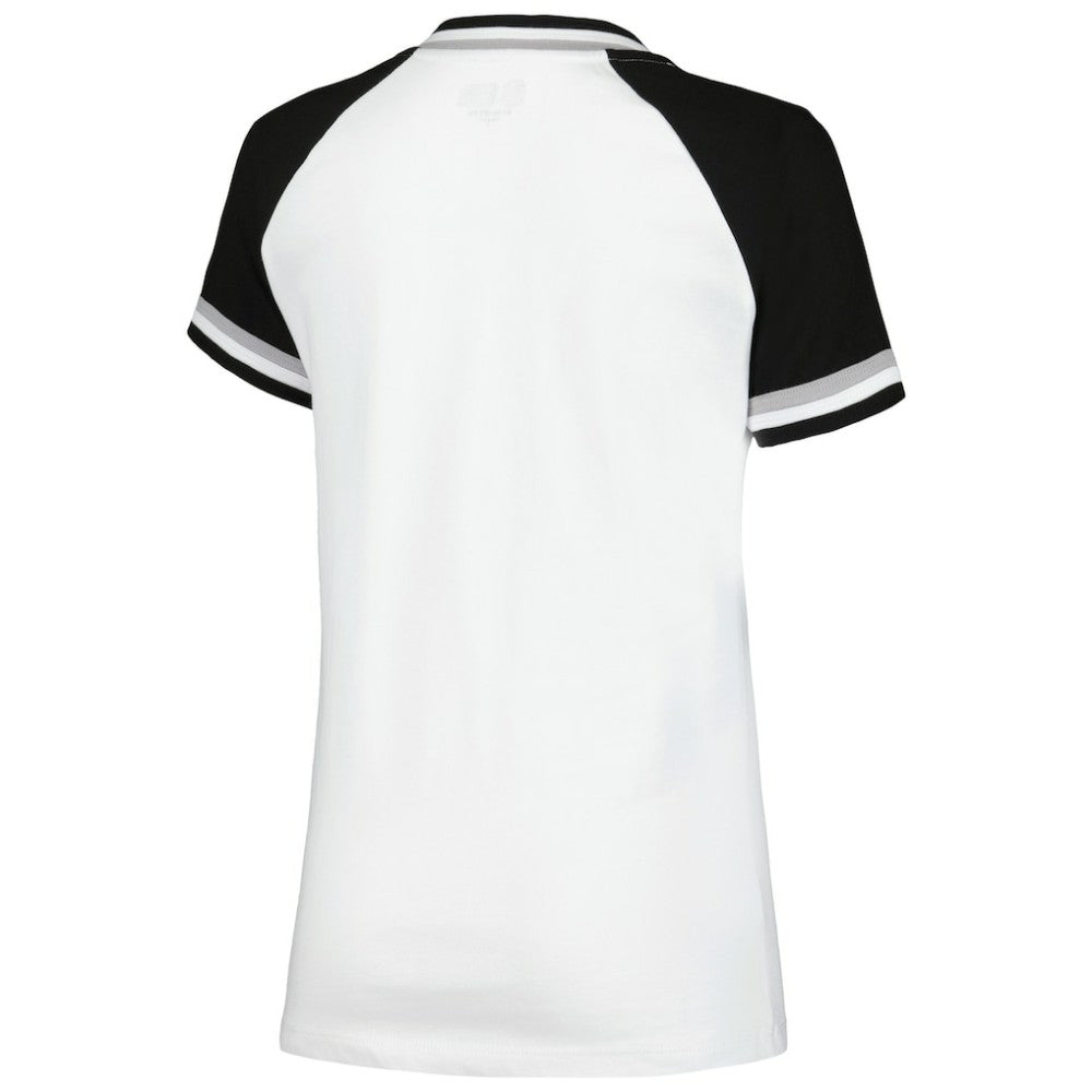 Chicago White Sox New Era Women's Jersey Double Binding Raglan V-Neck T-Shirt Near Me