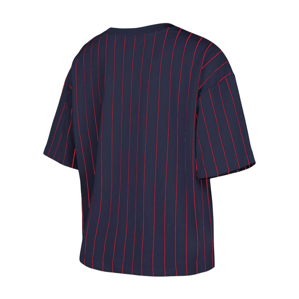 Boston Red Sox New Era Women's Boxy Pinstripe T-Shirt Sale
