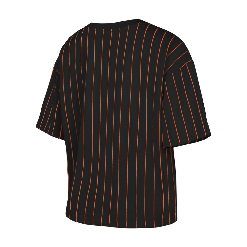 San Francisco Giants New Era Women's Boxy Pinstripe T-Shirt Online