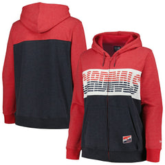 St. Louis Cardinals New Era Women's Plus Size Color Block Full-Zip Hoodie On Sale