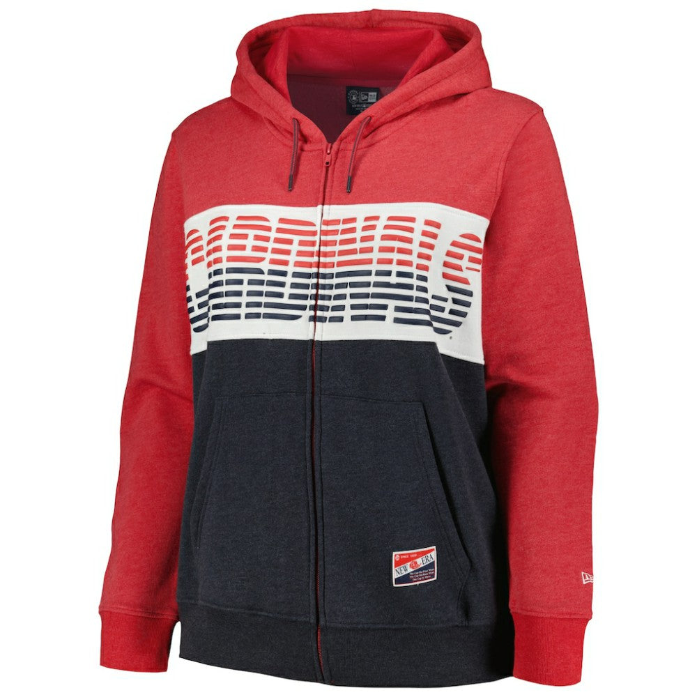 St. Louis Cardinals New Era Women's Plus Size Color Block Full-Zip Hoodie On Sale