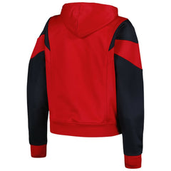 St. Louis Cardinals New Era Women's Color Block Fleece Quarter-Zip Hoodie Clearance