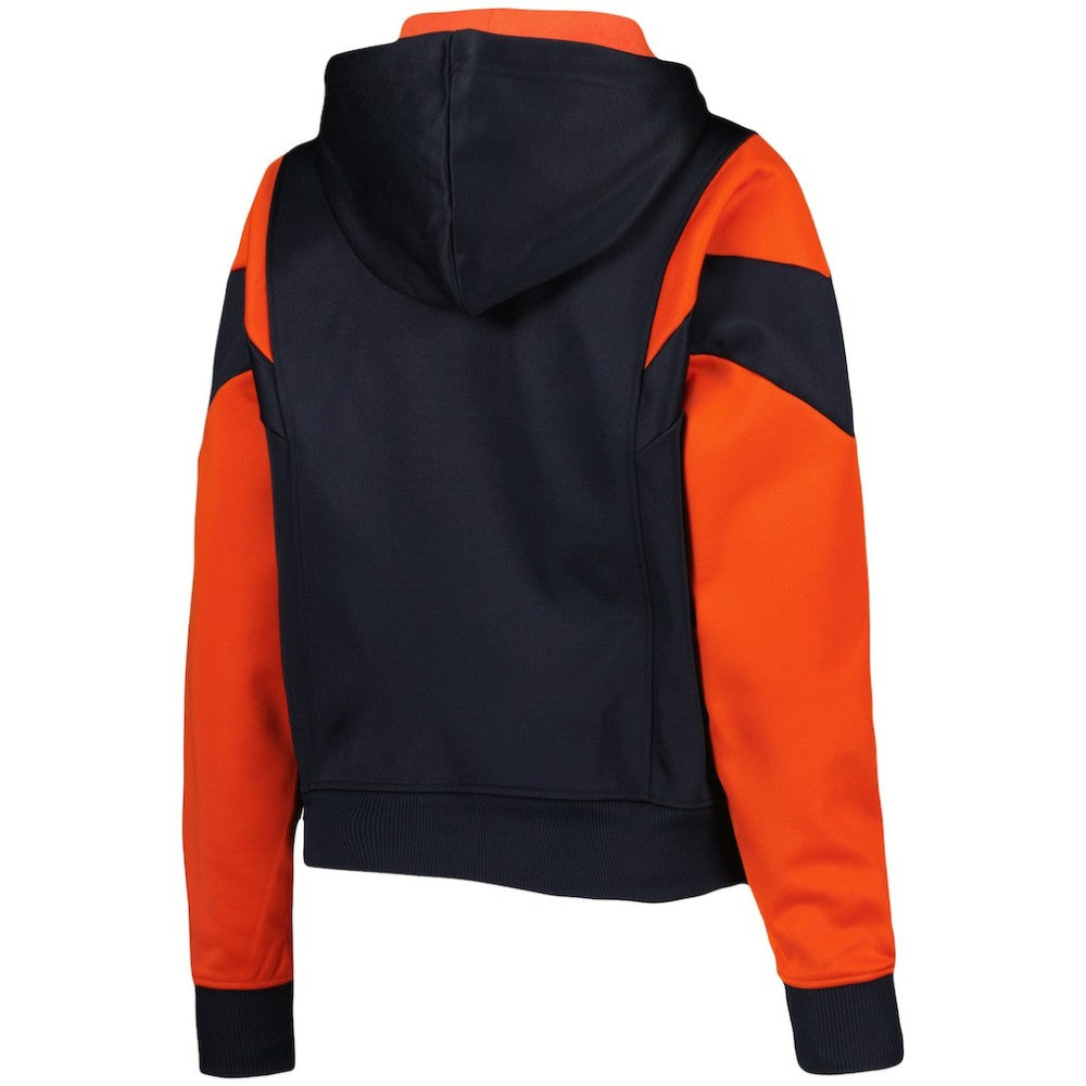Houston Astros New Era Women's Color Block Fleece Quarter-Zip Hoodie On Sale