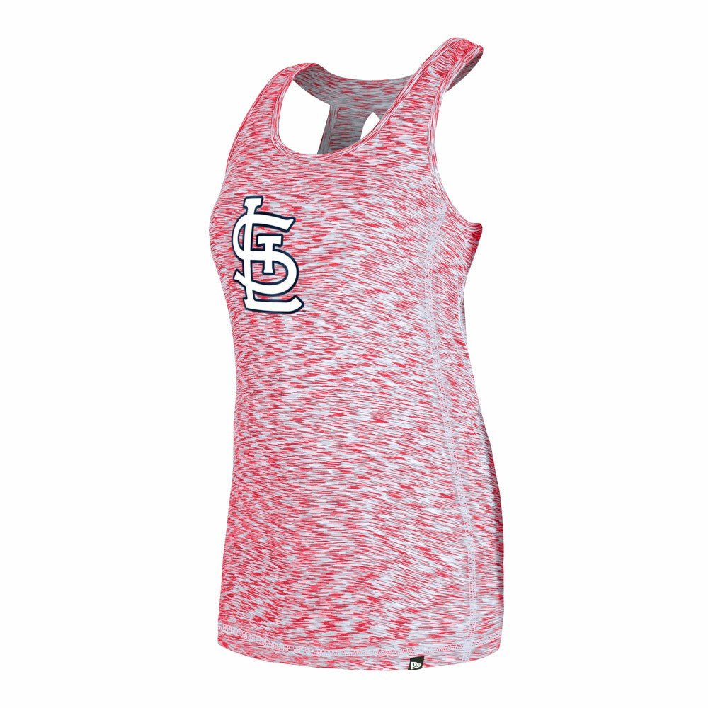 St. Louis Cardinals New Era Women's Space Dye Keyhole Back Tank Top Near Me
