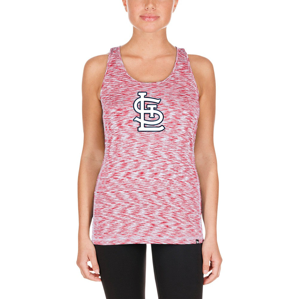 St. Louis Cardinals New Era Women's Space Dye Keyhole Back Tank Top Near Me
