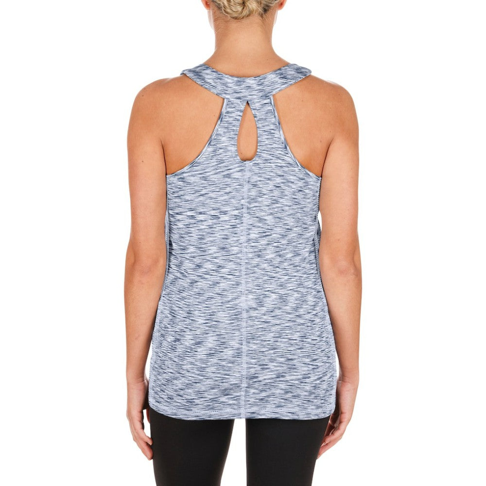 Boston Red Sox New Era Women's Space Dye Keyhole Back Tank Top On Sale