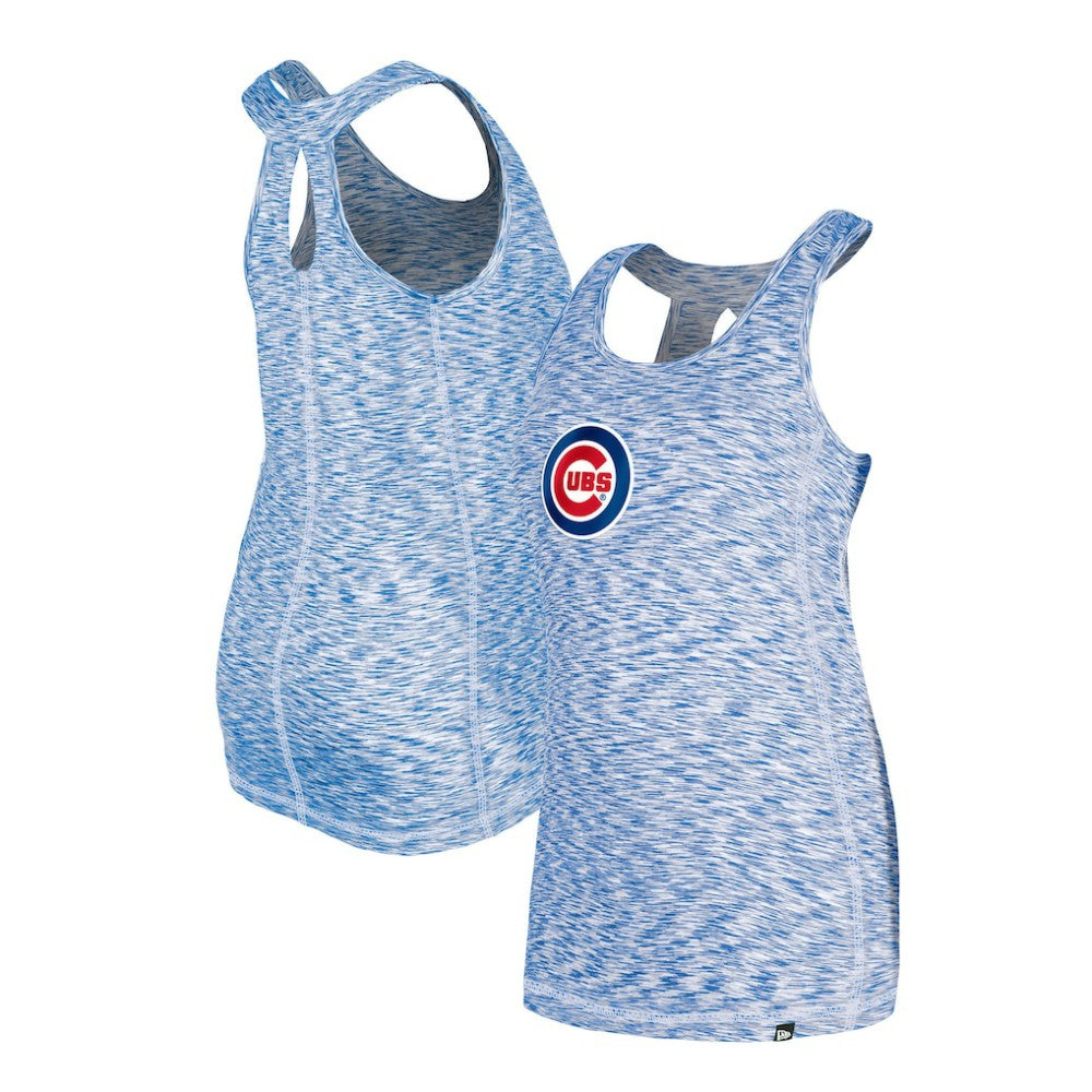 Chicago Cubs New Era Women's Space Dye Keyhole Back Tank Top for sale