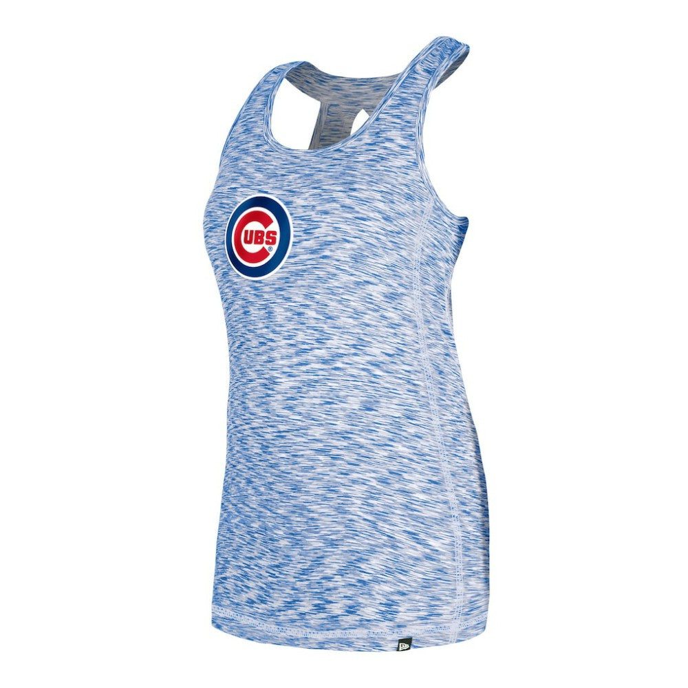Chicago Cubs New Era Women's Space Dye Keyhole Back Tank Top for sale