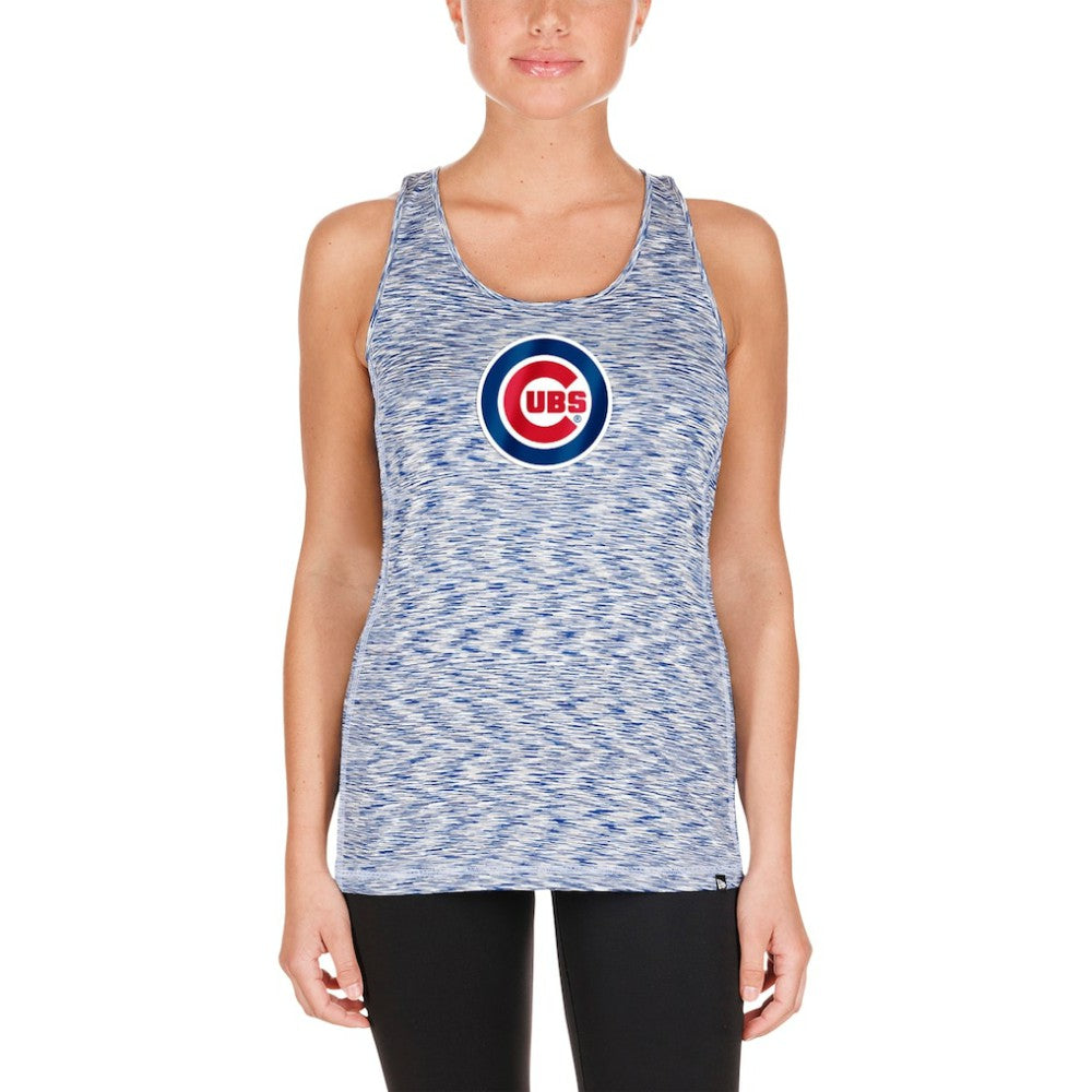 Chicago Cubs New Era Women's Space Dye Keyhole Back Tank Top for sale