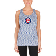 Chicago Cubs New Era Women's Space Dye Keyhole Back Tank Top for sale