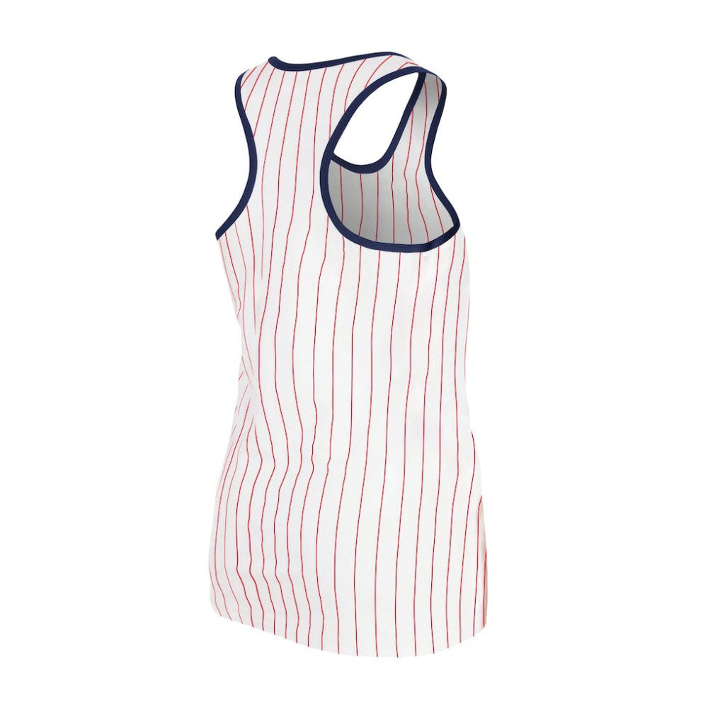 St. Louis Cardinals New Era Women's Sequin Pinstripe Racerback Tank Top for sale