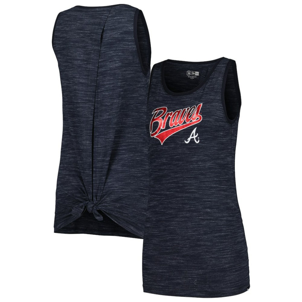 Atlanta Braves New Era Women's Space-Dye Active Tank Top Clearance