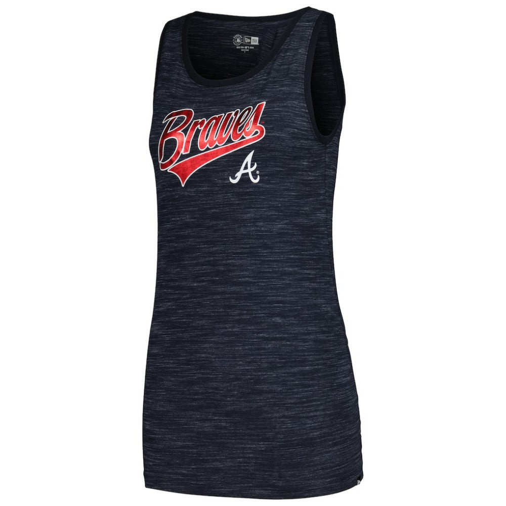 Atlanta Braves New Era Women's Space-Dye Active Tank Top Clearance