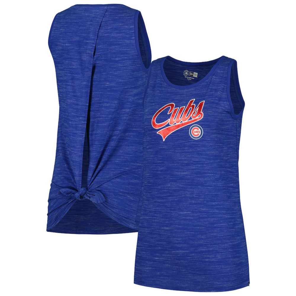 Chicago Cubs New Era Women's Space-Dye Active Tank Top Lifestyle