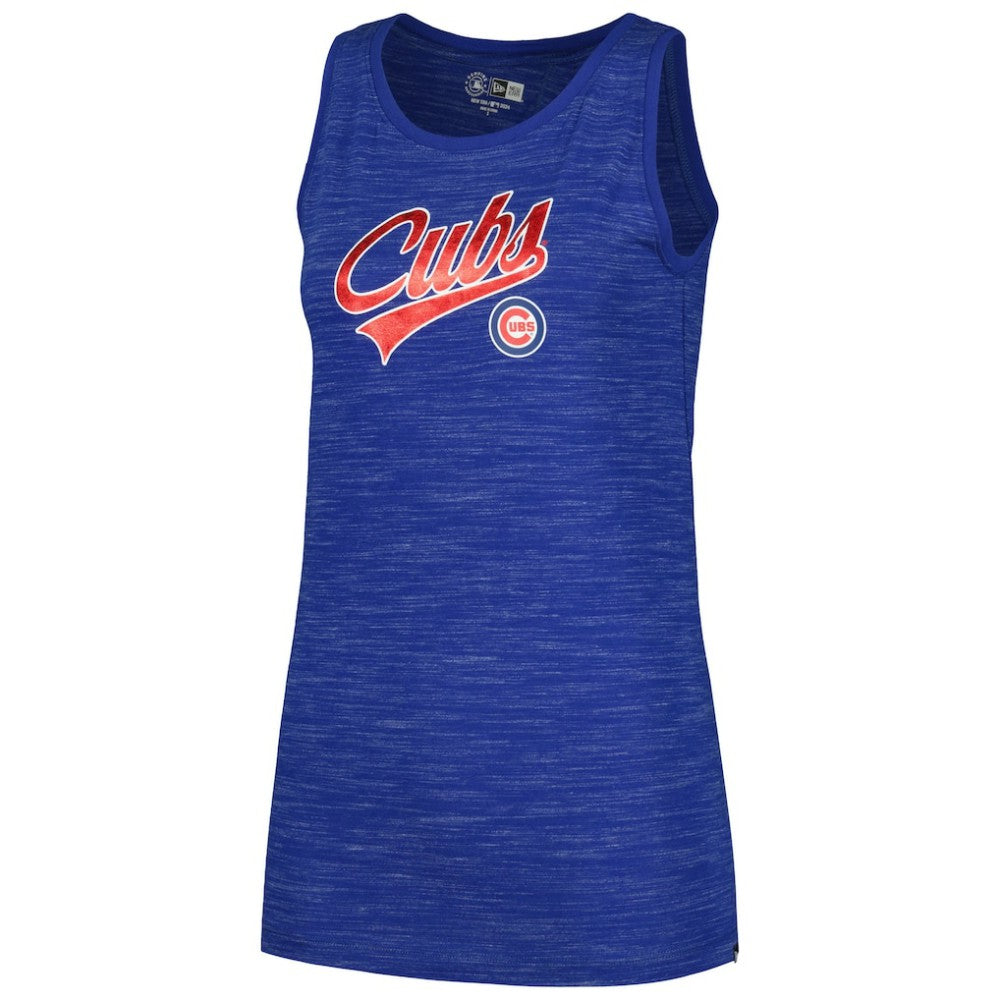 Chicago Cubs New Era Women's Space-Dye Active Tank Top Lifestyle