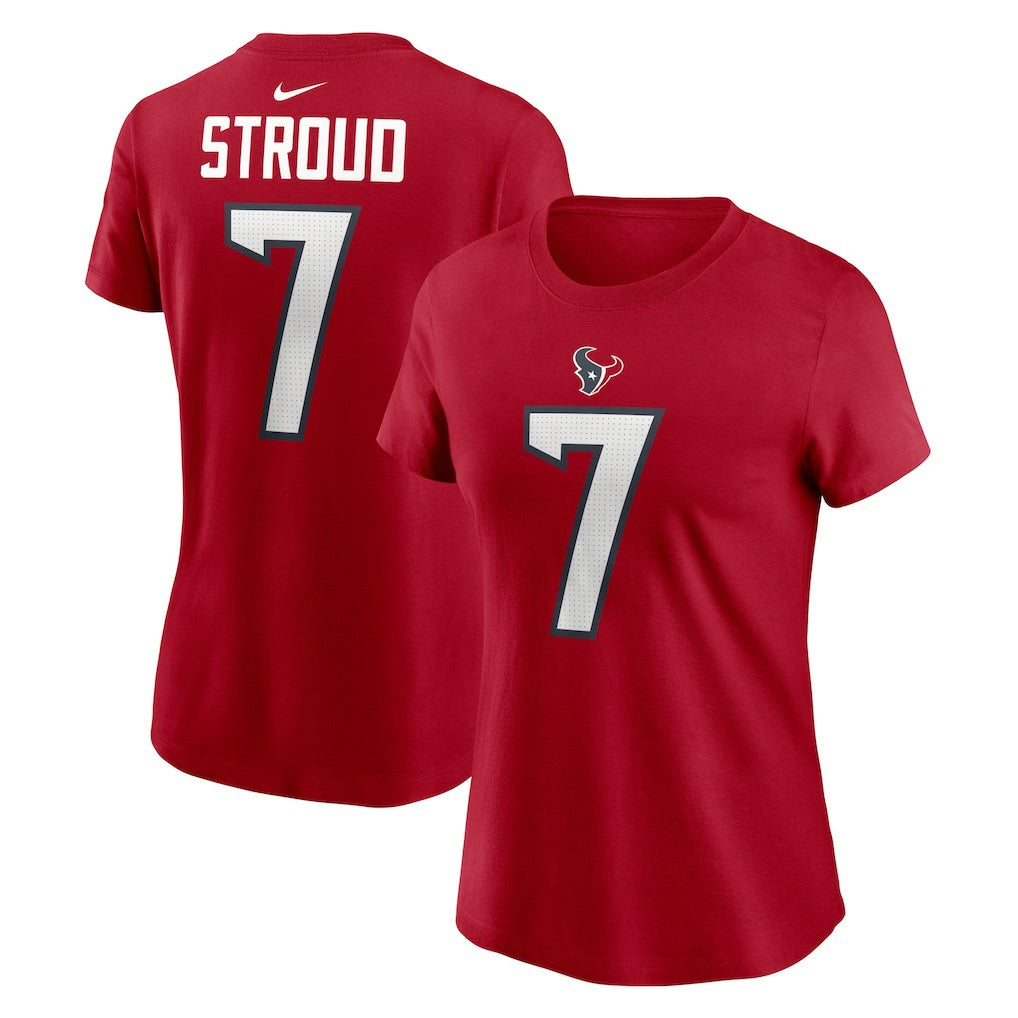 C.J. Stroud Houston Texans Women's Player Name & Number T-Shirt Red - Nike
